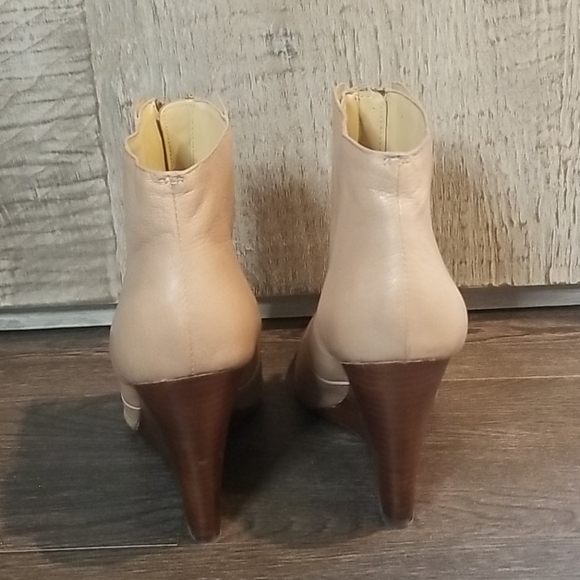 Joe's Nude Leather Booties - Picture 3 of 5